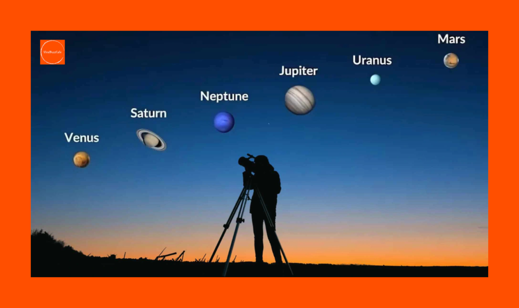 AstronomyLovers | SevenPlanets | PlanetaryParade | PlanetsAlignment | NightSky | AstronomyPhotography | PlanetaryConjunction | AstronomyNews | SpaceExploration | Space | Skywatching | SolarSystem | ScienceNews | Astronomy | CelestialEvent | Stargazing | SpaceLovers | RareAstronomicalEvent | 