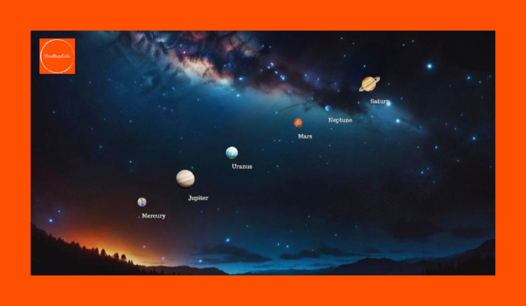 AstronomyLovers | SevenPlanets | PlanetaryParade | PlanetsAlignment | NightSky | AstronomyPhotography | PlanetaryConjunction | AstronomyNews | SpaceExploration | Space | Skywatching | SolarSystem | ScienceNews | Astronomy | CelestialEvent | Stargazing | SpaceLovers | RareAstronomicalEvent | 