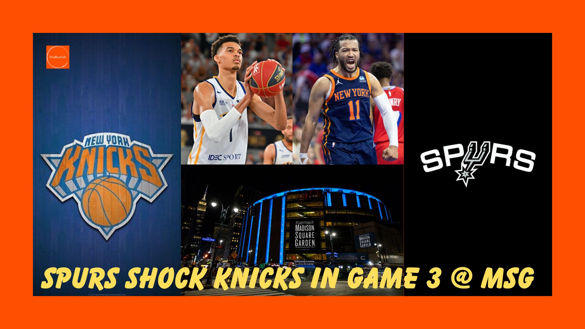 NBAFinals | Knicks | Spurs | VictorWembanyama | JalenBrunson | MSG | NBAPlayoffs | Basketball | NBANews | NBAHighlights | Game3 | NBAFans | KnicksNation | SpursNation | PlayoffBasketball |
